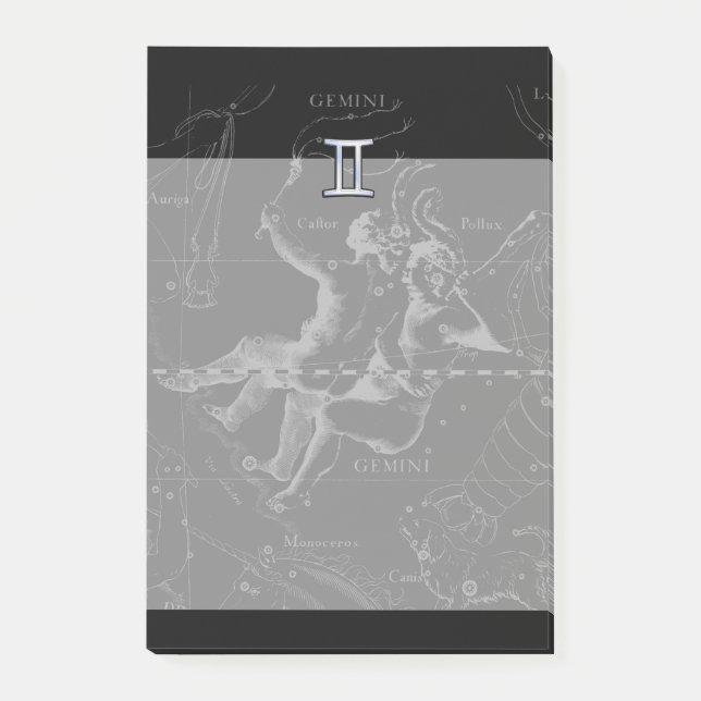 Post-it® Chrome comme Gemini Zodiac Symbole sur Hevelius (Devant)