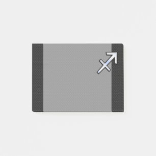 Post-it® Chrome Comme Sagittarius Zodiac Connexion Noir