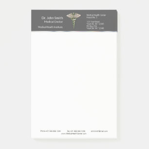 Post-it® Chrome Holographique 3D Médicale Caduceus