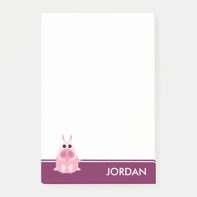 Post-it® Circonspect le porc (Devant)