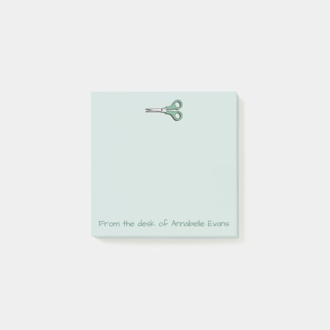 Post-it® Ciseaux verts (Devant)