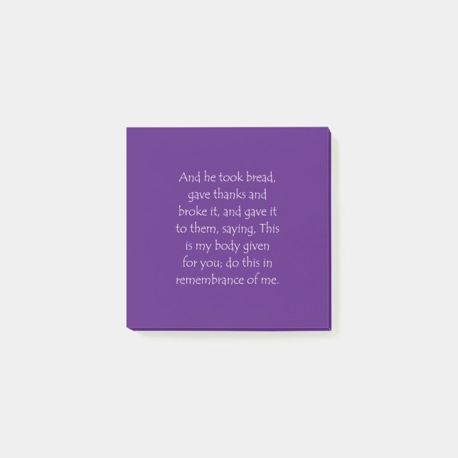 Post-it® Citation biblique Luc 22 19 (Devant)