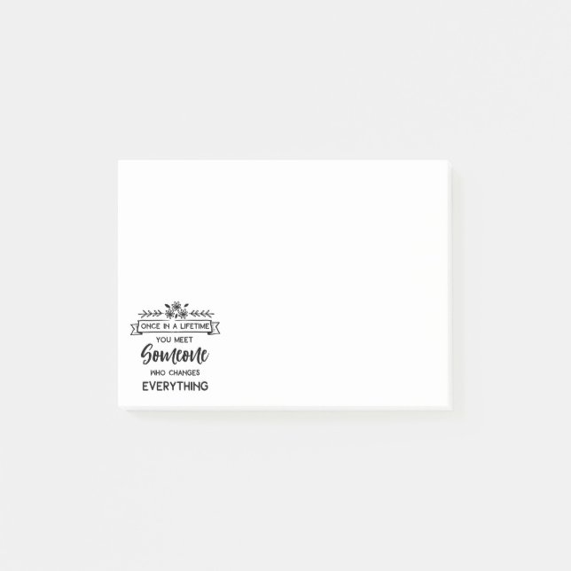 Post-it® Citation d'amour mûre Mariage, Fête de l'mariée (Devant)