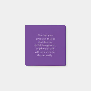 Post-it® Citation de l'Écriture Apocalypse 3 4