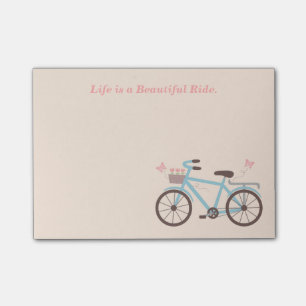 Post-it® Citation de vélo La vie est un beau voyage