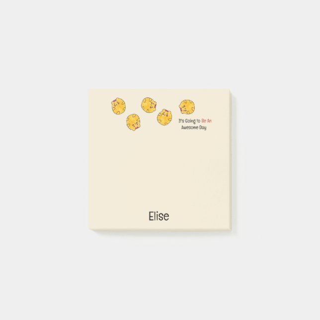 Post-it® Citation drôle de hamster de dessin animé mignon p (Devant)