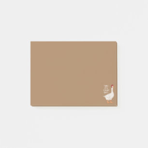 Post-it® Citation drôle de l'oie bête Aujourd'hui, je suis