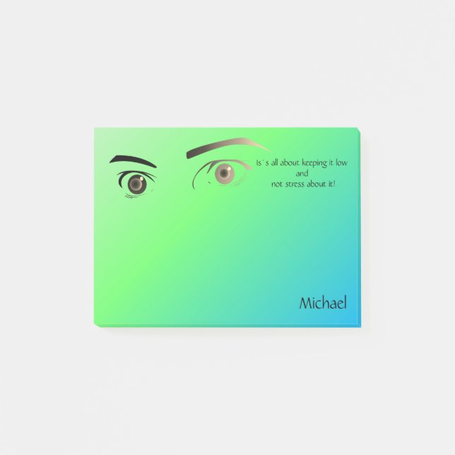 Post-it® Citation Sarcastique anti-stress (Devant)