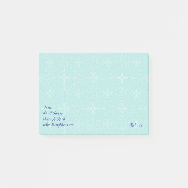 Post-it® Citations bibliques inspirantes Phil 4:13 (Devant)