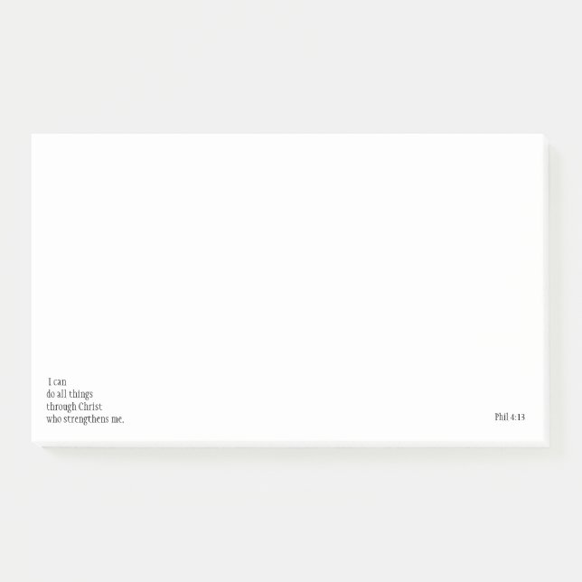Post-it® Citations bibliques inspirantes Phil 4:13 (Devant)