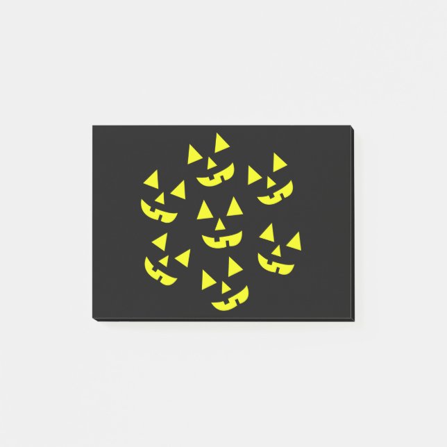 Post-it® Citrouille d'Halloween Jack O' Lantern (Devant)