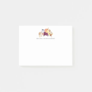Post-it® Citrouille et fleurs tombent personnalisées