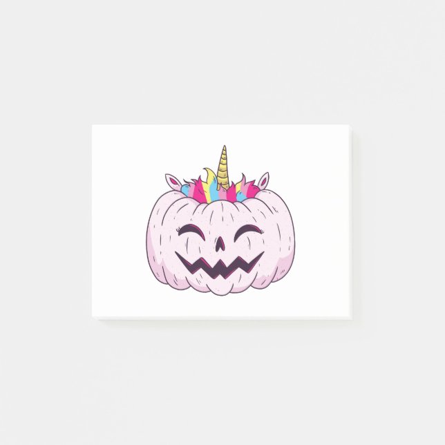 Post-it® Citrouille Unicorn (Devant)
