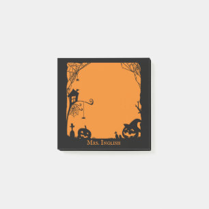 Post-it® Citrouilles de scènes d'Halloween et toiles d'arai
