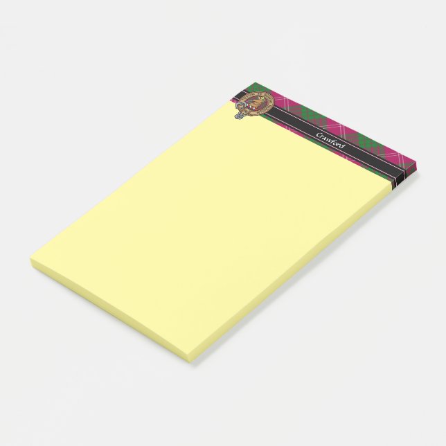 Post-it® Clan Crawford Crest Post-it Notes (Incliné)