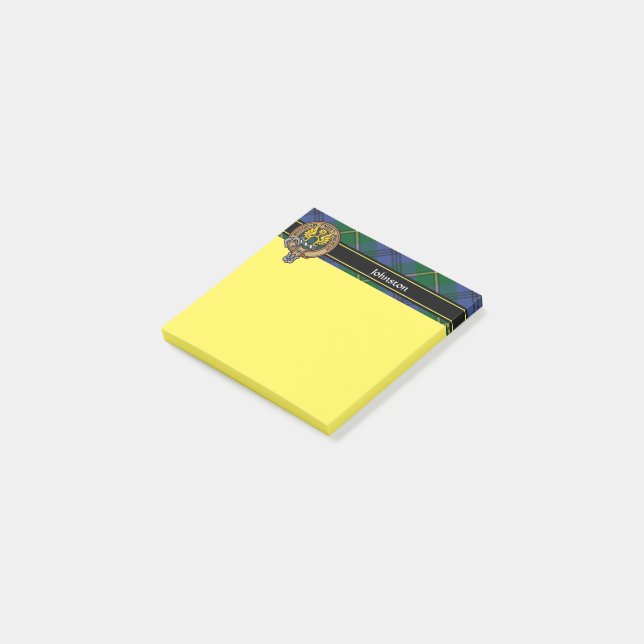 Post-it® Clan Johnston Crest Post-it Notes (Incliné)