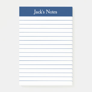 Post-it® Classic Navy Linked Personnalisé