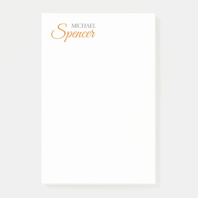 Post-it® Classic Plain Simple Clean Nom professionnel (Devant)