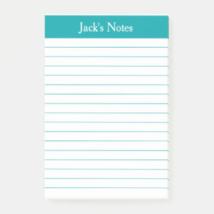 Post-it® Classic Turquoise Linked Personnalisé