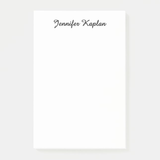 Post-it® Classical Handwriting Minimalist Professional (Devant)