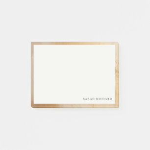 Post-it® Classique Artistique Chic Beige Or Peinture Textur