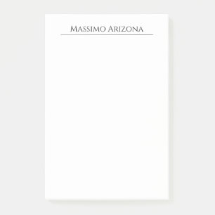 Post-it® Classique Élégant Simple Noir & Blanc Minimaliste