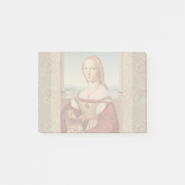 Post-it® Classique Raphael Lady et Unicorn (Devant)