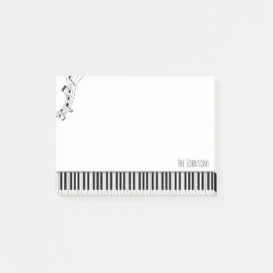 Post-it® Clavier de piano et notes musicales
