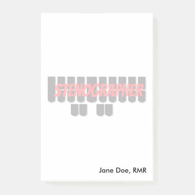 Post-it® Clés rouges et noires de machine de Steno de (Devant)