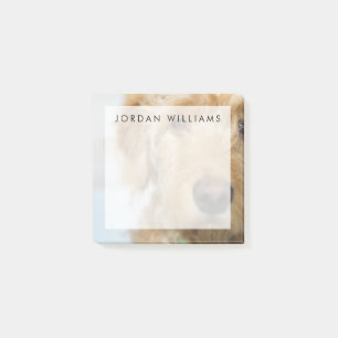 Post-it® Closeuse de coquelicot de Goldendoodle