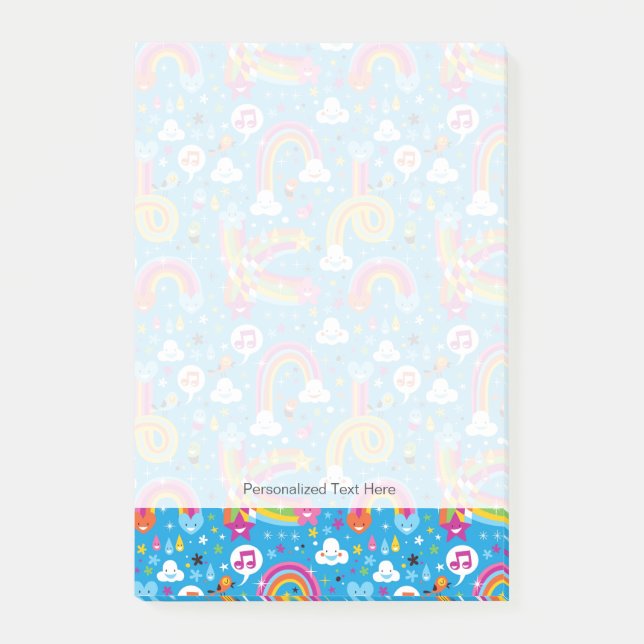Post-it® clouds rainbows rain drhepattern (Devant)