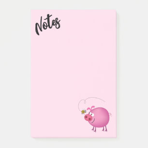 Post-it® Cochon et abeille amis 