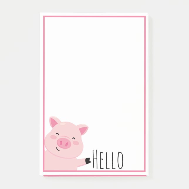 Post-it® Cochon mignon (Devant)
