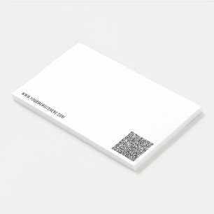 Post-it® Code QR personnalisé et notes de texte Business Po