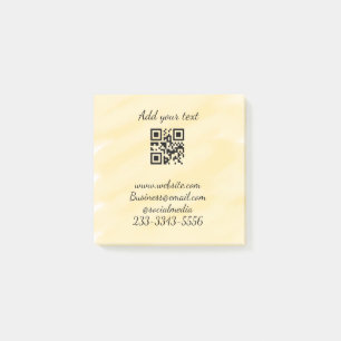 Post-it® code QR personnalisé simple ajouter votre nom text