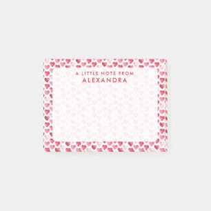 Post-it® Cœur aquarelle rouge