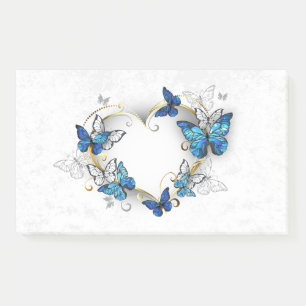 Post-it® Coeur bijoux avec papillons Morpho