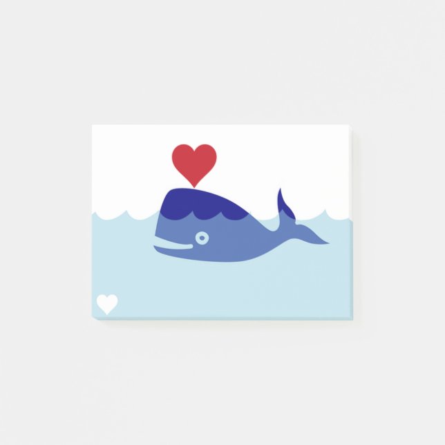 Post-it® Coeur de baleine (Devant)