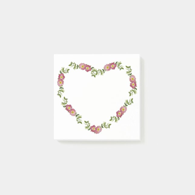 Post-it® Coeur de fleurs vintages (Devant)