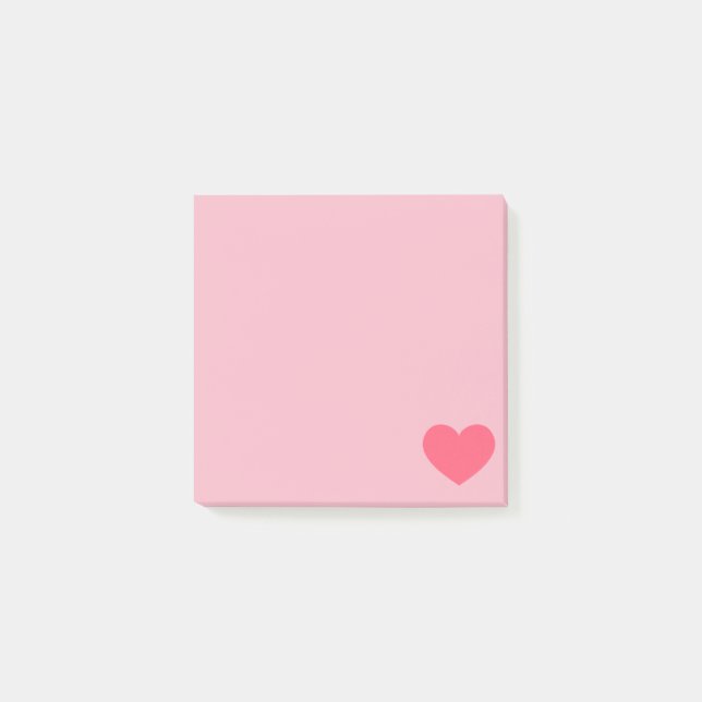Post-it® Coeur Emoji Rose (Devant)