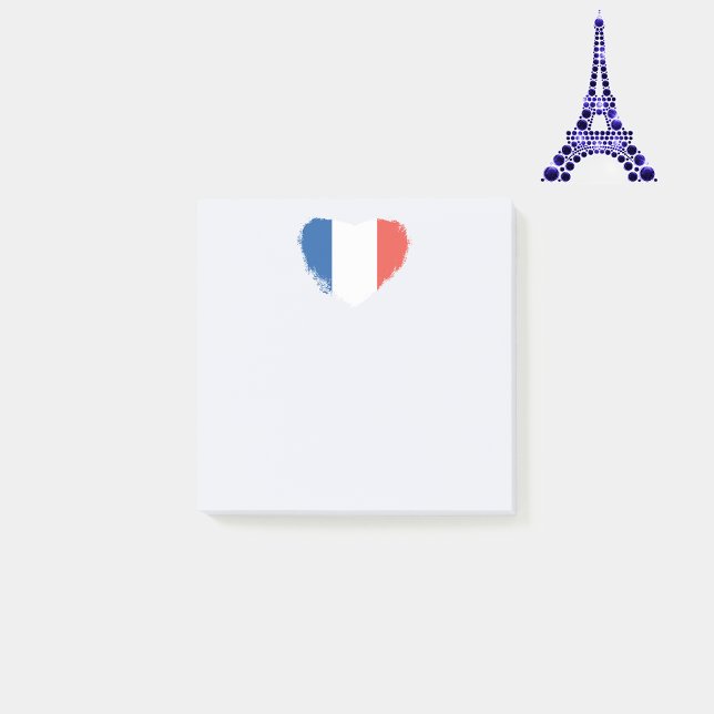 Post-it® Coeur français (Créateur téléchargé)