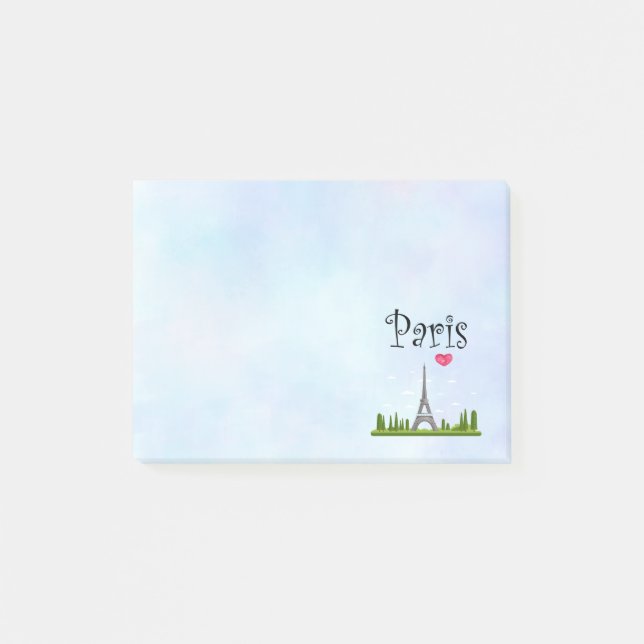 Post-it® Coeur Paris avec la Tour Eiffel (Devant)