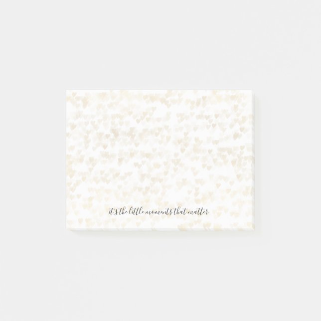 Post-it® Coeurs d'or (Devant)