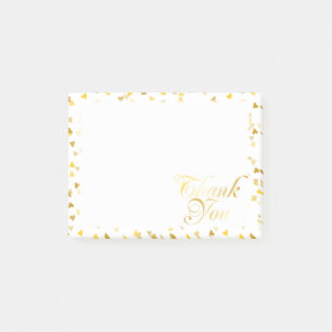 Post-it® Cœurs d'or de remerciement