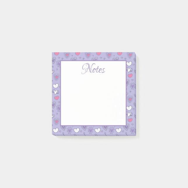 Post-it® Coeurs et amour (Devant)