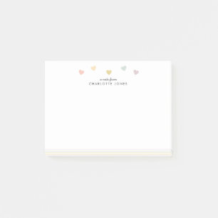 Post-it® Coeurs Rainbow Line