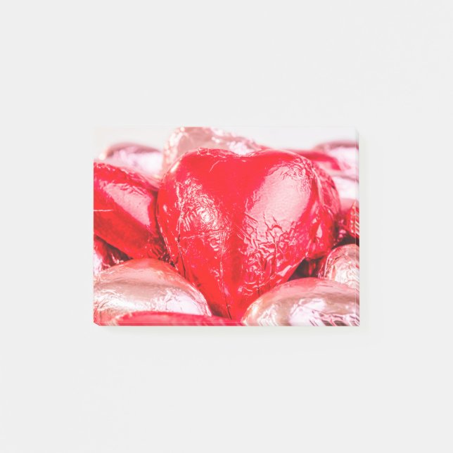 Post-it® Coeurs rouges vifs Publier des notes (Devant)