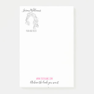 Post-it® Coiffure longue ondulée Marque de coiffure