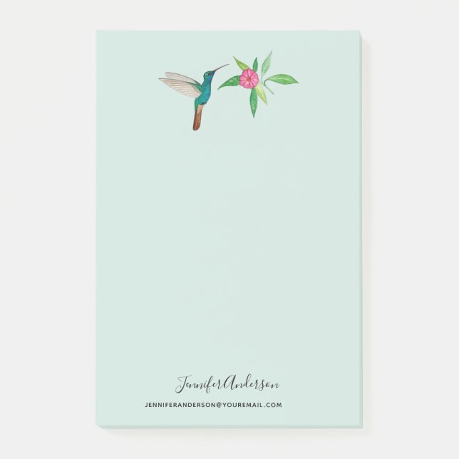 Post-it® Colibri à gros bec personnalisé (Devant)