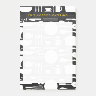 Post-it® Collage de cuisine sur bois noir